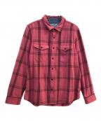 OUTERKNOWN X RHCアウターノウン）の古着「10 years Washed Blanket Shirt」｜ピンク