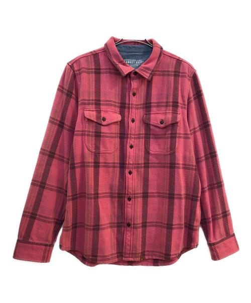 OUTERKNOWN X RHC（アウターノウン）OUTERKNOWN X RHC (アウターノウン) 10 years Washed Blanket Shirt ピンク サイズ:LARGEの古着・服飾アイテム