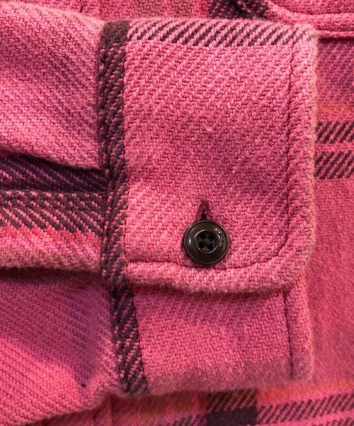 OUTERKNOWN X RHC（アウターノウン）OUTERKNOWN X RHC (アウターノウン) 10 years Washed Blanket Shirt ピンク サイズ:LARGEの古着・服飾アイテム