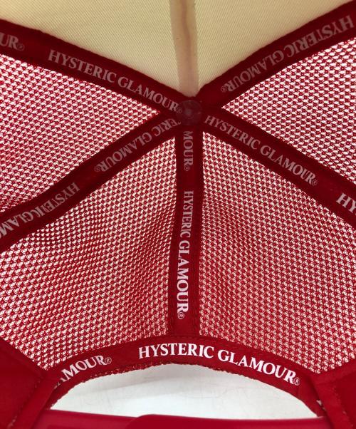 Hysteric Glamour（ヒステリックグラマー）Hysteric Glamour (ヒステリックグラマー) メッシュキャップ レッドの古着・服飾アイテム