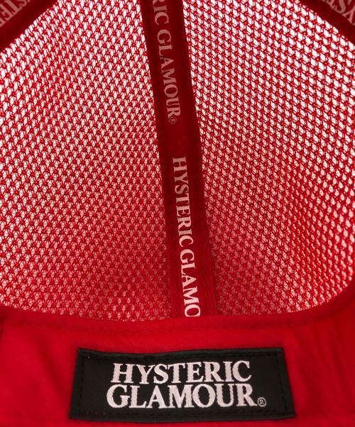 Hysteric Glamour（ヒステリックグラマー）Hysteric Glamour (ヒステリックグラマー) メッシュキャップ レッドの古着・服飾アイテム