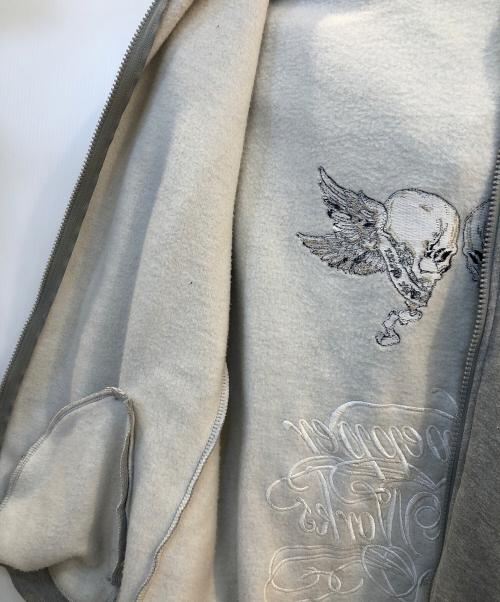 RED PEPPER（レッドペッパ）RED PEPPER (レッドペッパ) ジップパーカー グレー サイズ:Mの古着・服飾アイテム