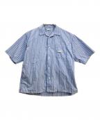 CAHLUMNカウラム）の古着「半袖シャツ」｜ブルー×ホワイト