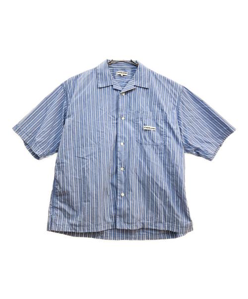 CAHLUMN（カウラム）CAHLUMN (カウラム) 半袖シャツ ブルー×ホワイト サイズ:Lの古着・服飾アイテム