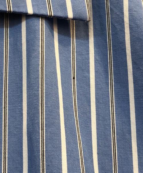 CAHLUMN（カウラム）CAHLUMN (カウラム) 半袖シャツ ブルー×ホワイト サイズ:Lの古着・服飾アイテム