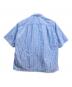 CAHLUMN (カウラム) 半袖シャツ ブルー×ホワイト サイズ:L：7000円