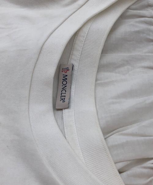 MONCLER（モンクレール）MONCLER (モンクレール) 半袖カットソー ホワイト サイズ:表記なしの古着・服飾アイテム