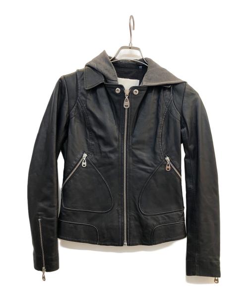 DOMA（ドマ）DOMA (ドマ) ダブルライダースジャケット ブラック サイズ:XSの古着・服飾アイテム