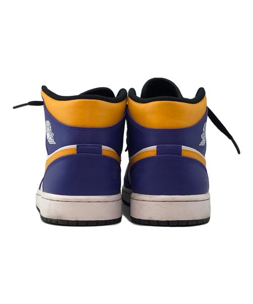NIKE（ナイキ）NIKE (ナイキ) AIR JORDAN 1 MID パープル×イエロー サイズ:28.5㎝の古着・服飾アイテム