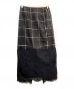 NOISE MAKERノイズメーカー）の古着「スカート」｜グリーン