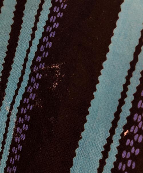 FRANK（フランク）FRANK (フランク) 半袖シャツ ブルー×ブラック サイズ:LARGEの古着・服飾アイテム