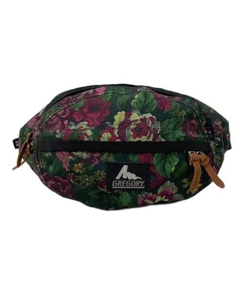 GREGORY（グレゴリー）GREGORY (グレゴリー) ウエストバッグ グリーン×パープルの古着・服飾アイテム