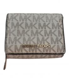 MICHAEL KORS（マイケルコース）の古着「3つ折り財布」｜ホワイト×ブラウン