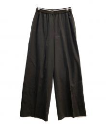 BEAUTY&YOUTH UNITED ARROWS（ビューティーアンドユースユナイテッドアローズ）の古着「ラインゴムワイドパンツ」｜グレー