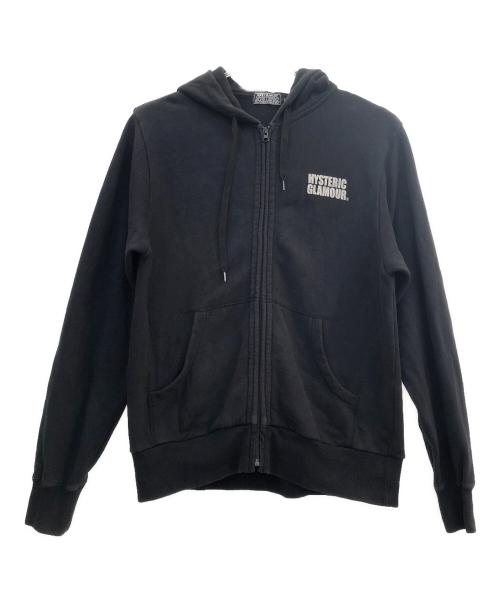 Hysteric Glamour（ヒステリックグラマー）Hysteric Glamour (ヒステリックグラマー) ジップパーカー ブラック サイズ:Lの古着・服飾アイテム