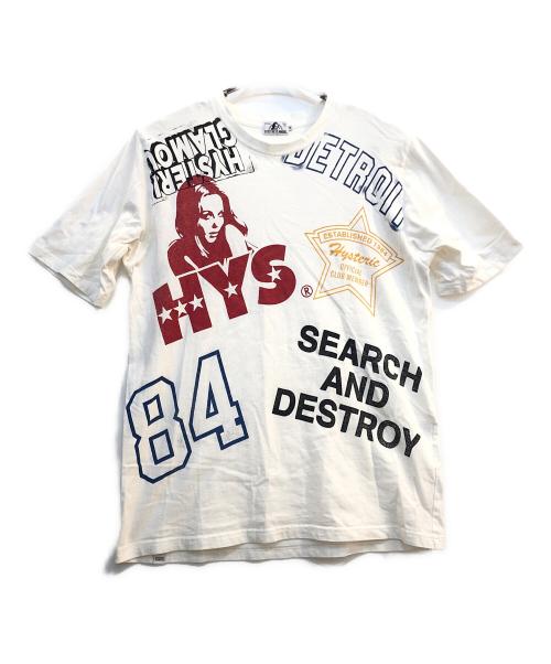 Hysteric Glamour（ヒステリックグラマー）Hysteric Glamour (ヒステリックグラマー) プリントカットソー ホワイト サイズ:Mの古着・服飾アイテム