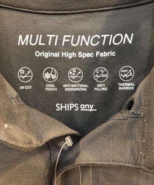 SHIPS any（シップスエニィ）SHIPS any (シップスエニィ) ポロシャツ グレー サイズ:L 未使用品の古着・服飾アイテム