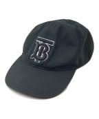 BURBERRY LONDONバーバリーロンドン）の古着「TWILL TB BASEBALL CAP」｜ブラック