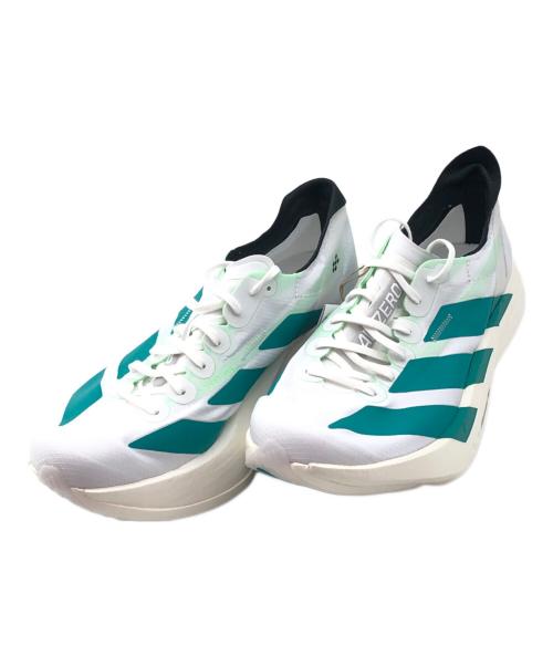 adidas（アディダス）adidas (アディダス) ランニングシューズ ホワイト×グリーン サイズ:26.5㎝ 未使用品の古着・服飾アイテム