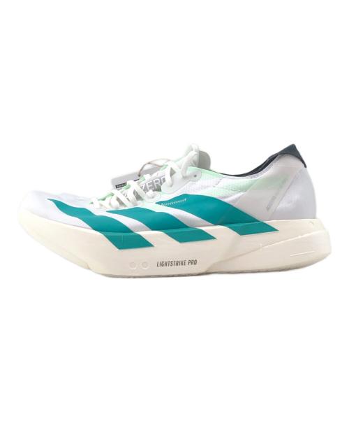 adidas（アディダス）adidas (アディダス) ランニングシューズ ホワイト×グリーン サイズ:26.5㎝ 未使用品の古着・服飾アイテム