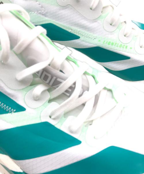 adidas（アディダス）adidas (アディダス) ランニングシューズ ホワイト×グリーン サイズ:26.5㎝ 未使用品の古着・服飾アイテム