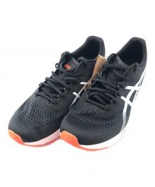 asics（アシックス）の古着「ランニングシューズ」｜ブラック×ホワイト