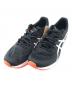 asics（アシックス）の古着「ランニングシューズ」｜ブラック×ホワイト