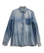 Saint Laurent Parisサンローランパリ）の古着「シャドーポケットデニムシャツ」｜インディゴ