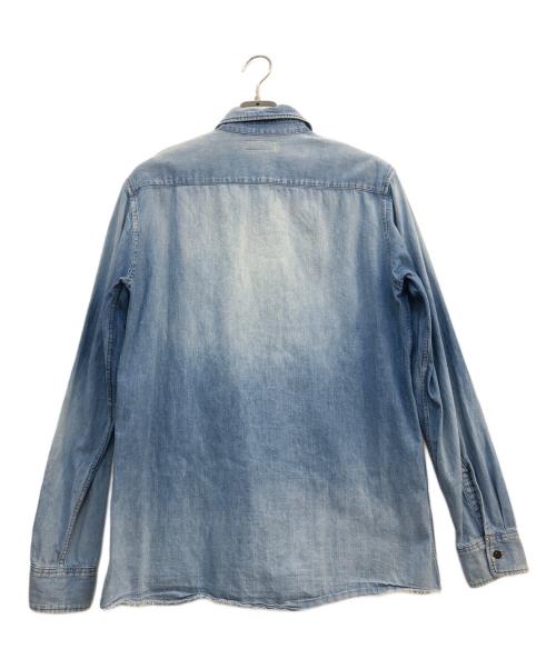 Saint Laurent Paris（サンローランパリ）Saint Laurent Paris (サンローランパリ) シャドーポケットデニムシャツ インディゴ サイズ:Mの古着・服飾アイテム