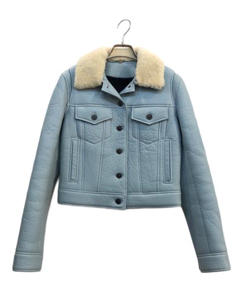 COACH（コーチ）COACH (コーチ) ムートンジャケット スカイブルー サイズ:XSの古着・服飾アイテム