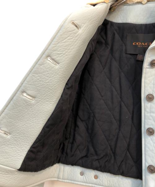 COACH（コーチ）COACH (コーチ) ムートンジャケット スカイブルー サイズ:XSの古着・服飾アイテム