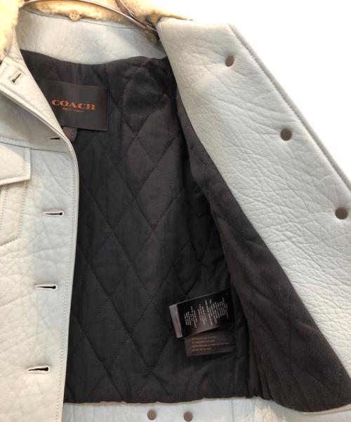 COACH（コーチ）COACH (コーチ) ムートンジャケット スカイブルー サイズ:XSの古着・服飾アイテム