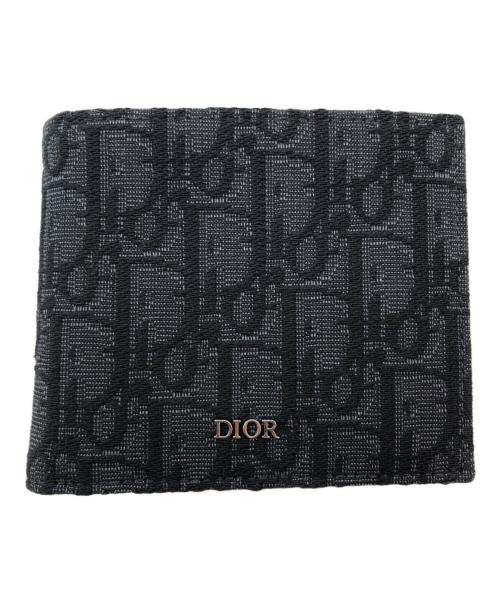 Dior（ディオール）DIOR (ディオール) 2つ折り財布 ブラックの古着・服飾アイテム