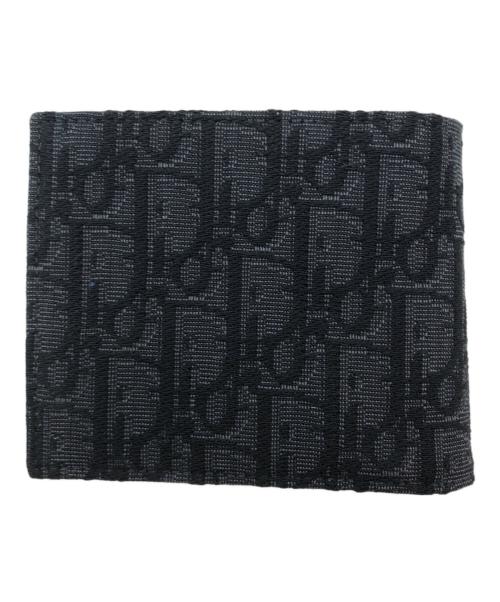 Dior（ディオール）DIOR (ディオール) 2つ折り財布 ブラックの古着・服飾アイテム
