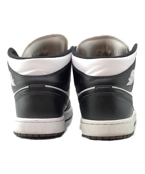 NIKE（ナイキ）NIKE (ナイキ) ミッドカットスニーカーAIR JORDAN1 ブラック×ホワイト サイズ:27cmの古着・服飾アイテム