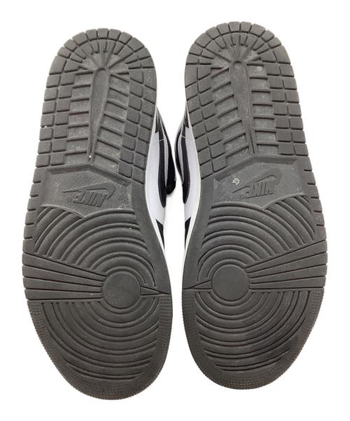 NIKE（ナイキ）NIKE (ナイキ) ミッドカットスニーカーAIR JORDAN1 ブラック×ホワイト サイズ:27cmの古着・服飾アイテム