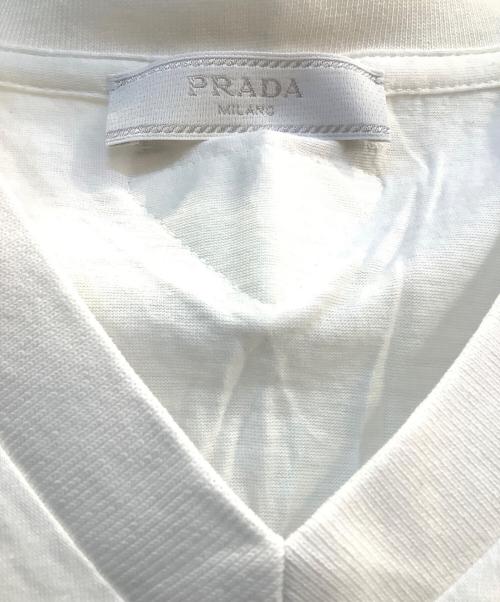 PRADA（プラダ）PRADA (プラダ) 半袖カットソー ホワイト サイズ:Mの古着・服飾アイテム