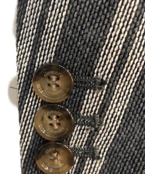 eleventy（イレブンティ）eleventy (イレブンティ) ダブルジャケット グレー サイズ:48の古着・服飾アイテム