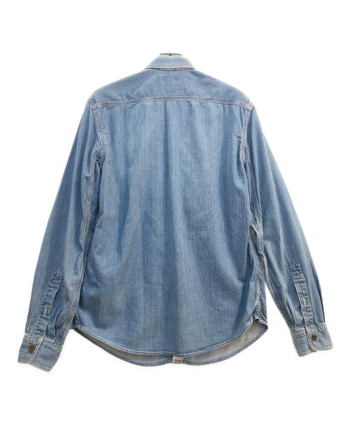 ARMANI JEANS（アルマーニジーンズ）ARMANI JEANS (アルマーニジーンズ) ウエスタンシャツ アイスブルー サイズ:EU XSの古着・服飾アイテム