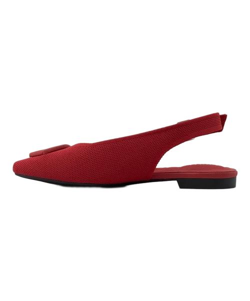 VIVAIA（ビバイア）VIVAIA (ビバイア) スリングバックサンダル レッド サイズ:36.5の古着・服飾アイテム