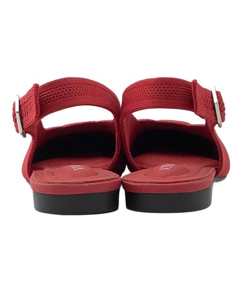 VIVAIA（ビバイア）VIVAIA (ビバイア) スリングバックサンダル レッド サイズ:36.5の古着・服飾アイテム