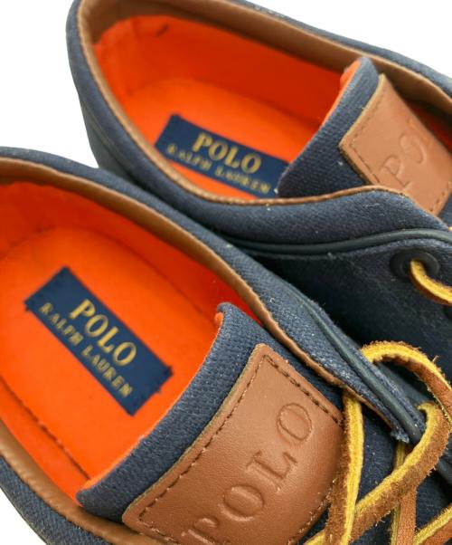 POLO RALPH LAUREN（ポロ・ラルフローレン）POLO RALPH LAUREN (ポロ・ラルフローレン) ローカットスニーカー ネイビー サイズ:UK8の古着・服飾アイテム