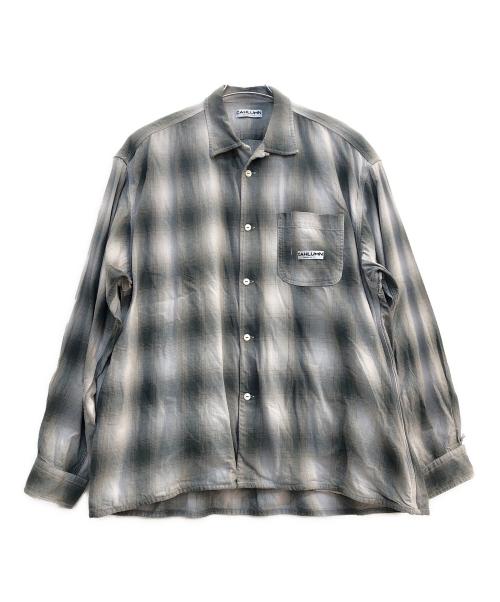 CAHLUMN（カウラム）CAHLUMN (カウラム) チェックシャツ グリーン×ホワイト サイズ:Lの古着・服飾アイテム