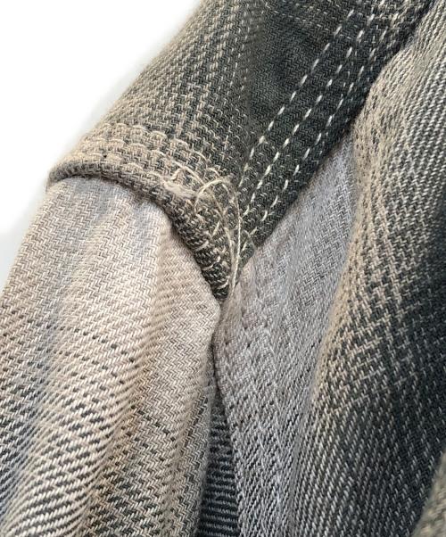 CAHLUMN（カウラム）CAHLUMN (カウラム) チェックシャツ グリーン×ホワイト サイズ:Lの古着・服飾アイテム