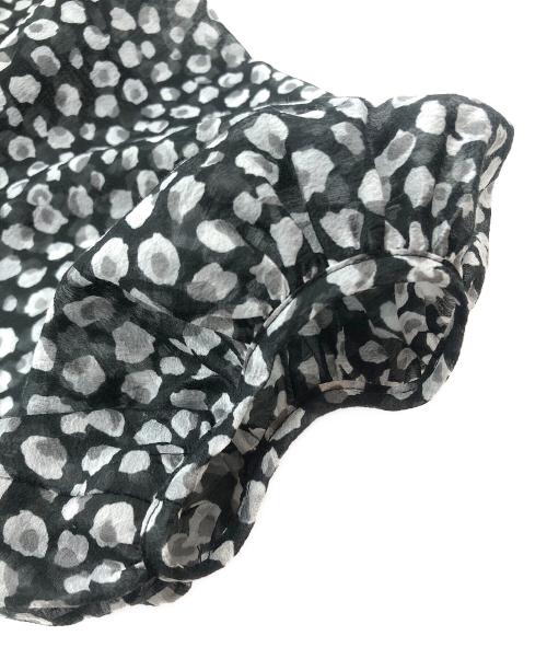 COEL（コエル）COEL (コエル) シフォンロングワンピース ブラック×グレー サイズ:38の古着・服飾アイテム