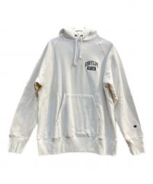 Champion REVERSE WEAVE（チャンピオン リバース ウィーブ）の古着「プルオーバーパーカー」｜ホワイト
