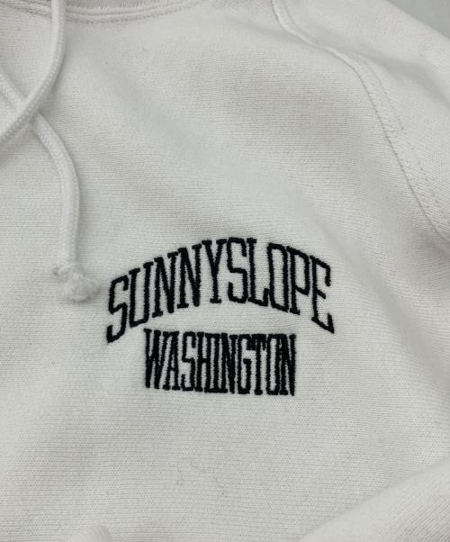 Champion REVERSE WEAVE（チャンピオン リバース ウィーブ）Champion REVERSE WEAVE (チャンピオン リバース ウィーブ) プルオーバーパーカー ホワイト サイズ:XLARGEの古着・服飾アイテム