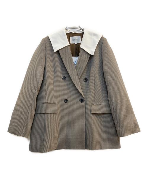 ARPEGE STORY（アルページュストーリー）Arpege story (アルページュストーリー) セーラー付テーラードジャケット ベージュ×ホワイト サイズ:M 未使用品の古着・服飾アイテム