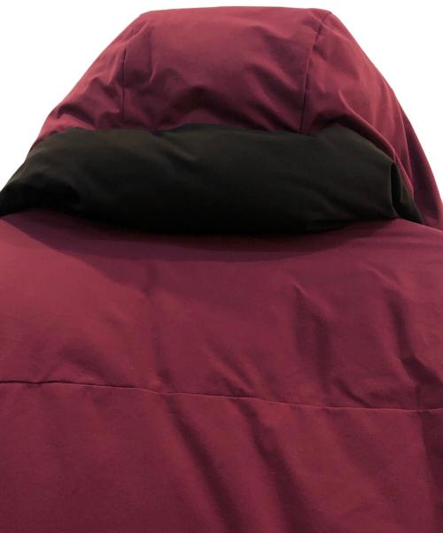 FIRST DOWN（ファーストダウン）FIRST DOWN (ファーストダウン) パネルショートダウンジャケット ブラック×パープル サイズ:MEDIUMの古着・服飾アイテム