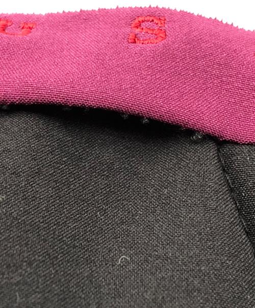 FIRST DOWN（ファーストダウン）FIRST DOWN (ファーストダウン) パネルショートダウンジャケット ブラック×パープル サイズ:MEDIUMの古着・服飾アイテム